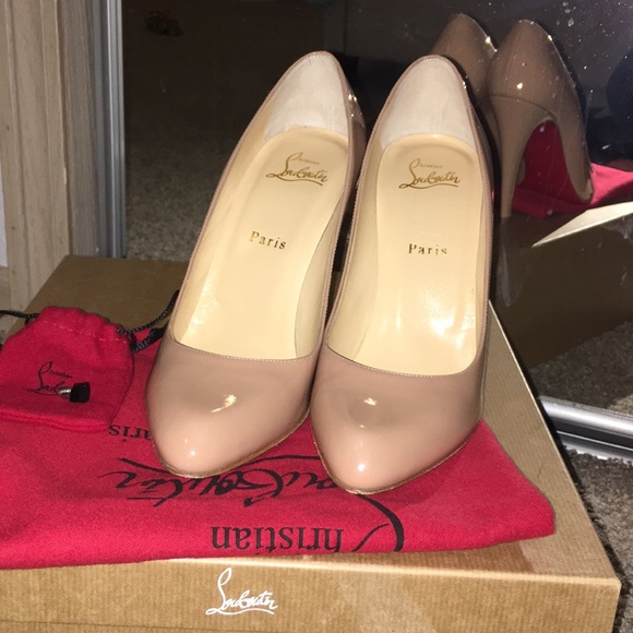Christian Louboutin Decolette 100MM Nude Size 39.5 - Picture 1 of 8